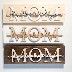 Mom Sign with Kids Names